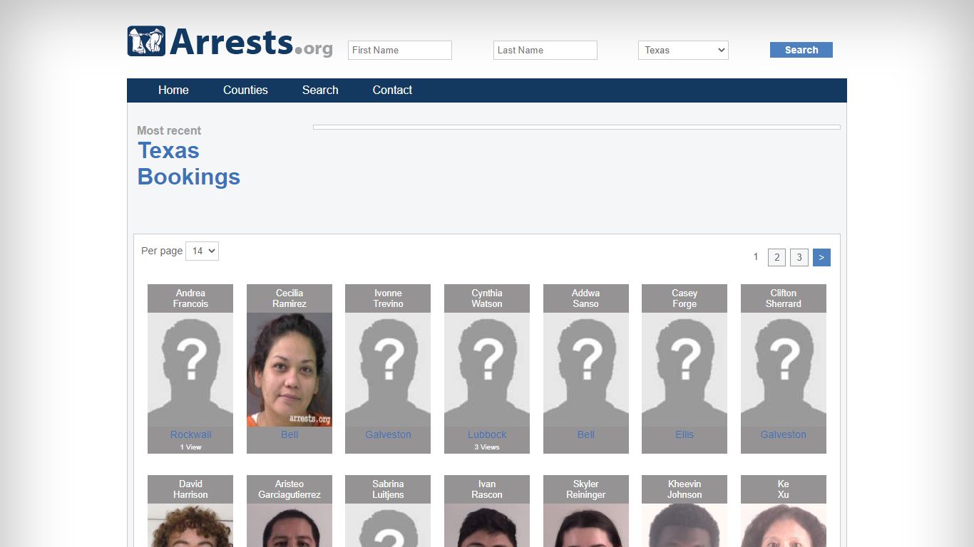 Texas Arrests and Inmate Search