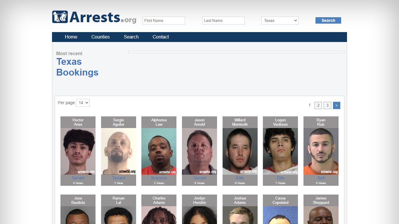 Search Texas Texas Jail Arrest Records